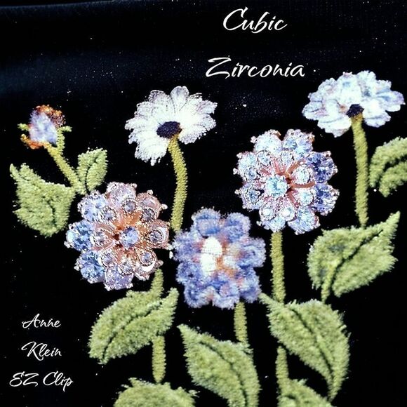 ANNE KLEIN Cubic Zirconia Comfort Clip Earrings - Picture 1 of 6